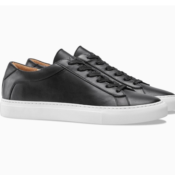KOIO Shoes - KOIO Black Leather Onyx Sneakers